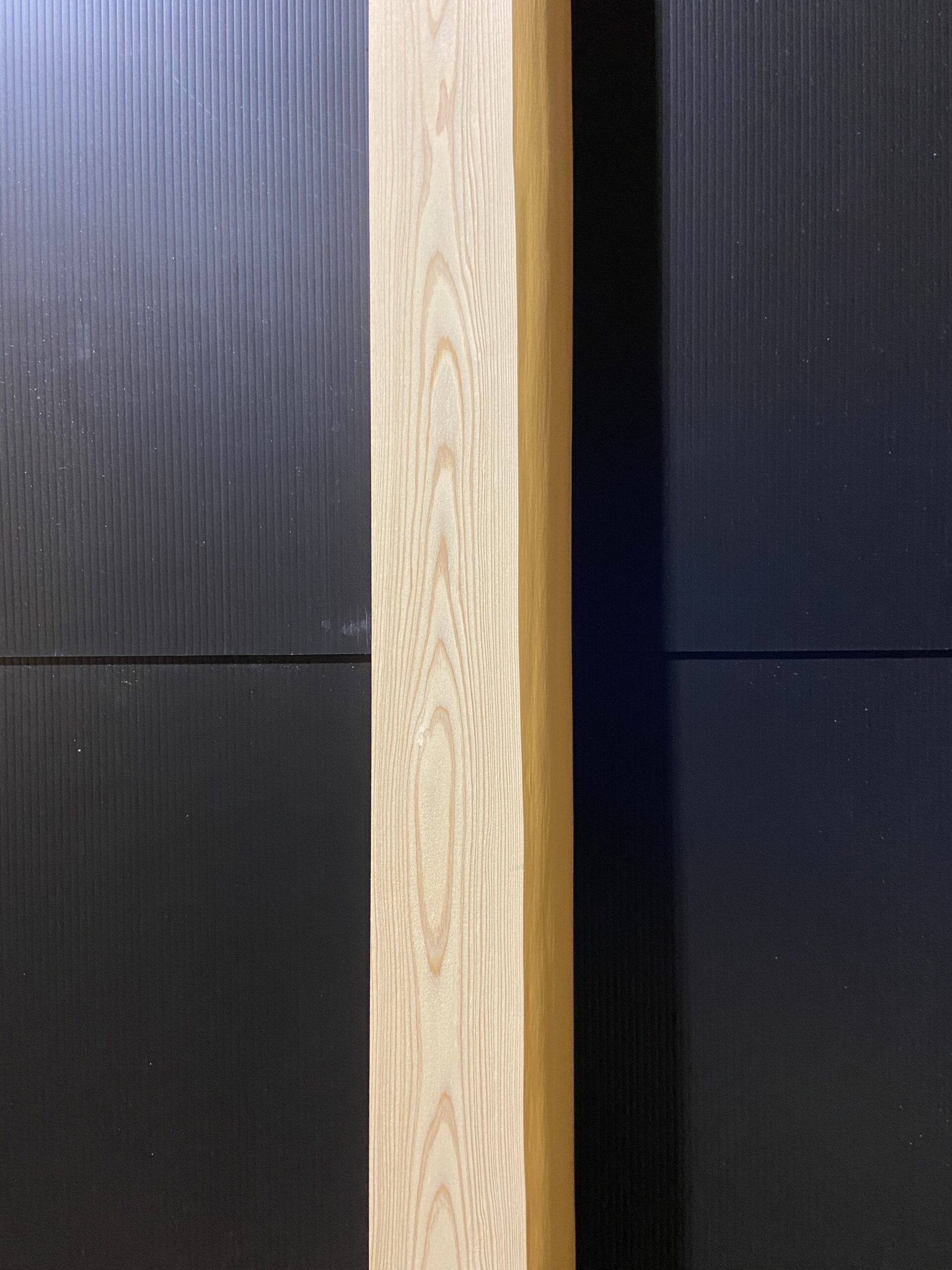 K1 北山杉磨タイコ框 2m106ｍｍ100ｍｍ 床框用 ｜化粧-磨タイコ柱、框 